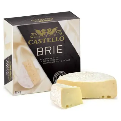 Сир з білою цвіллю Castello Brie, 125 г Італія