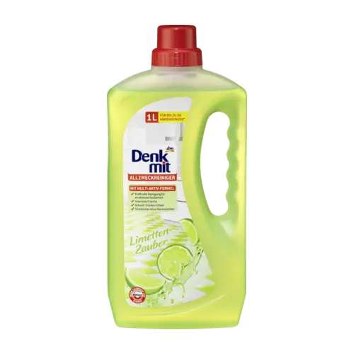Універсальний мийний засіб для всіх поверхонь DenkMit Allzweckreiniger Limetten-zauber 1 л Німеччина