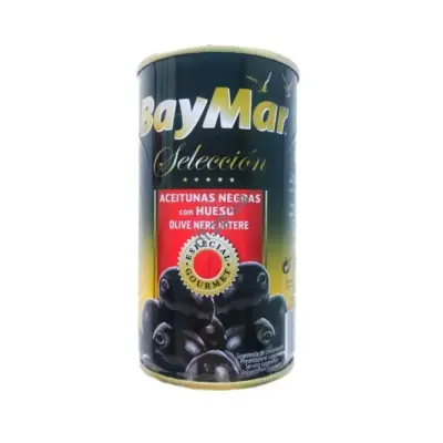 Оливки чорні з кісточкою Bay Mar Seleccion 360 г Іспанія