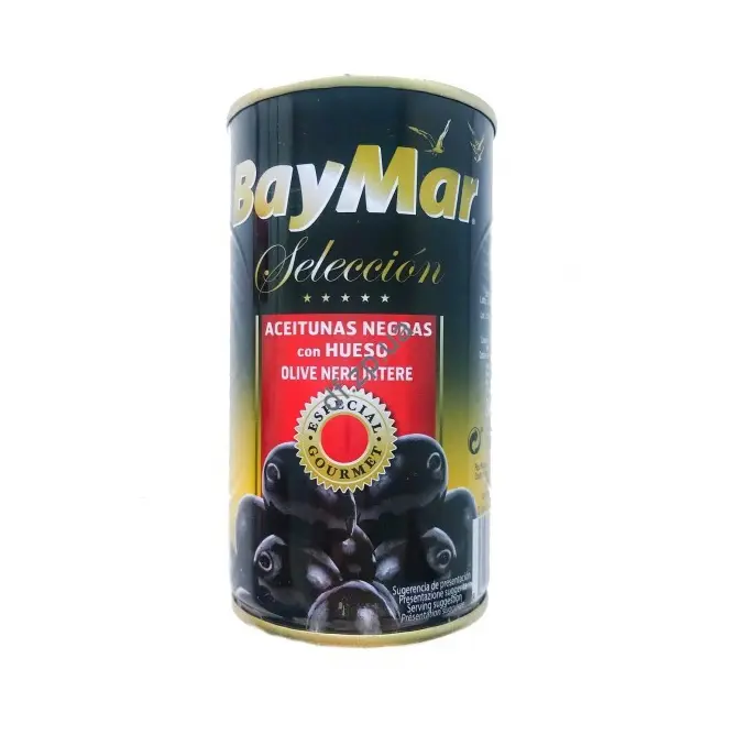Оливки чорні з кісточкою Bay Mar Seleccion 360 г Іспанія