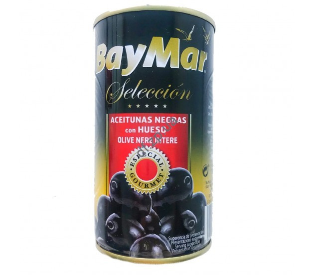 Оливки чорні з кісточкою Bay Mar Seleccion 360 г Іспанія