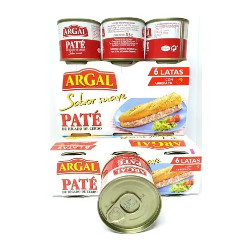 Паштет зі свинячої печінки Argal De Higado de Cerdo (6×83г) 500g Іспанія