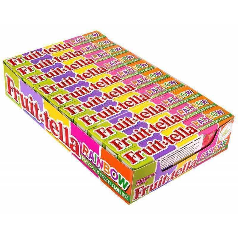 Упаковка жувальних цукерок Fruit-tella Веселка 40 шт x 41 г, Польща