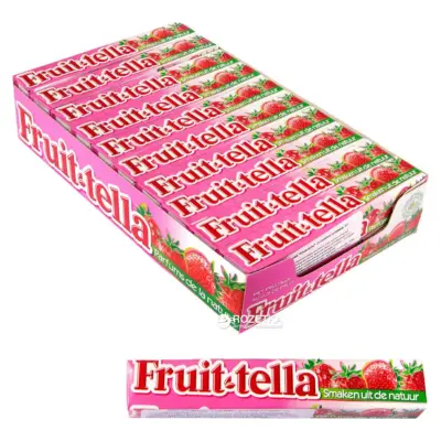 Упаковка жувальних цукерок Fruit-tella Полуниця  41 г Польща