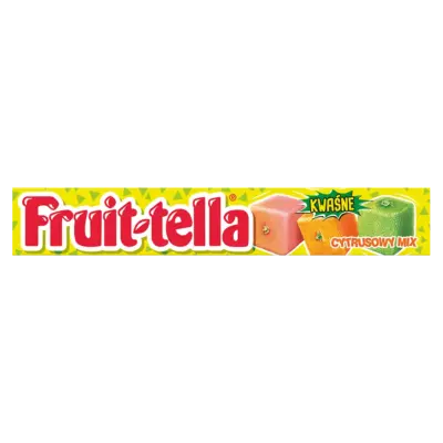 Жувальні цукерки Fruit-tella Цитрусовий мікс, 41р Польща