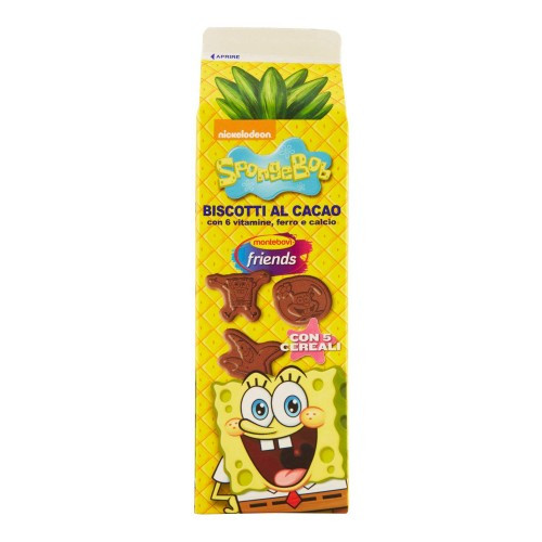 Міні шоколадне печиво з вітамінами та какао Minis Губка Боб Cocoa Arluy 275 г Іспанія