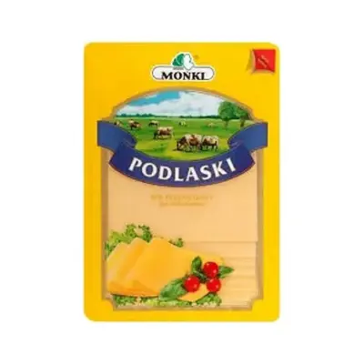 Сир у пластинках Podlaski без консервантів 150 г Польща