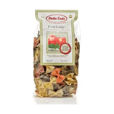 Макарони з томатом і базиліком Метелики Dalla Costa Farfalle, Італія, 500 г