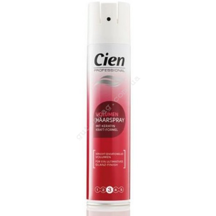 Лак для волосся об'єм із кератином, фіксація 3 — Cien Professional Volumen Haarspray 250 мл