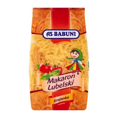 Макаронні вироби з куркумою Локшина AS Babuni Krajanka 1 кг Польща