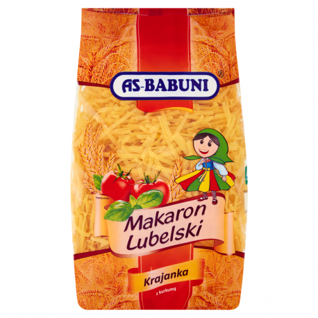 Макаронні вироби з куркумою Локшина AS Babuni Krajanka 1 кг Польща