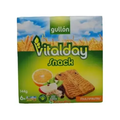 Печиво злакове Мультифрута Vitalday Gullon 144 гр (6х24 г) Іспанія