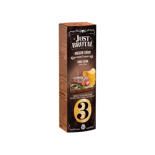 Чіпси картопляні Just Brutal з беконом по-тайськи, 90 г Білорусь