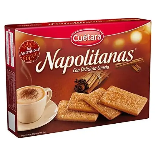 Хрустке печиво з корицею Napolitanas Cuetara 500г Іспанія