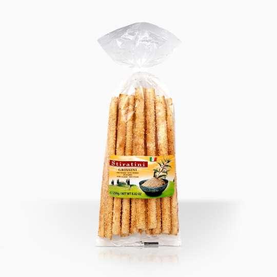 Хлібні палички без пальмової олії з кунжутом Stiratini Sesam Grissini 250 г Австрія