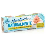 Тунець в натуральній мінеральній воді Naturalmente Mare Aperto, 3 x 80 г Італія