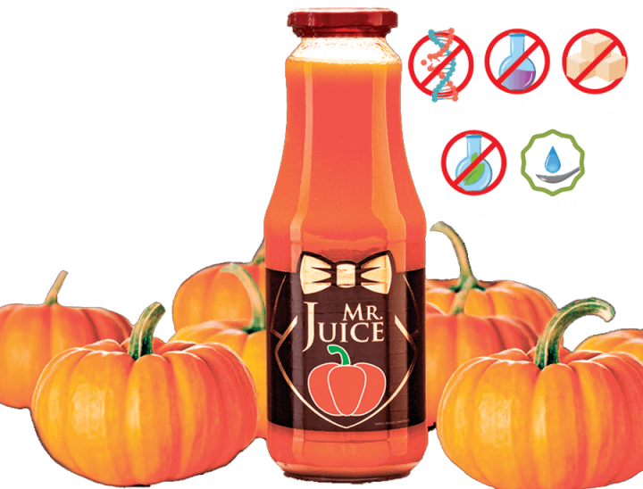 Гарбузовий сік БЕЗ ЦУКРУ Mr Juice з м'якоттю, прямого віджиму, 1л