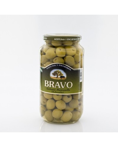 Оливки зелені без кісточки Bravo aceitunas sin hueso 1000 г Іспанія