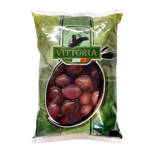 Оливки великі Nero in Salamoia Olive Vittoria Італія 850/500 г