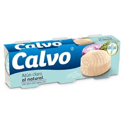 Тунець у власному соку Calvo Atun Natural 240г (3х80 г) Іспанія