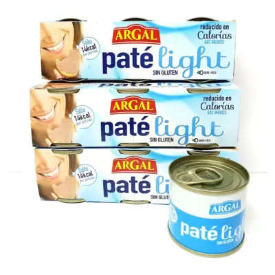 Паштет із свинячої печінки низькокалорійний без глютену Paté light Argal ,240 м (3 х 80 м) Іспанія