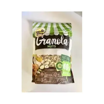 Гранола з горіхами, сумішшю Granola Natural Nuts Hello Day 275 г Польща