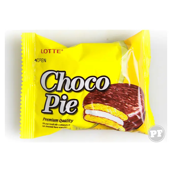 Печиво (Тістечко) шоколадне Choco Pie LOTTE Чоко пай Банан 28г Ю. Корея