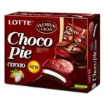 Печиво (Пірожне) шоколадне Choco Pie LOTTE Чоко пай Cacao (12шт) 336 г Ю.Корея