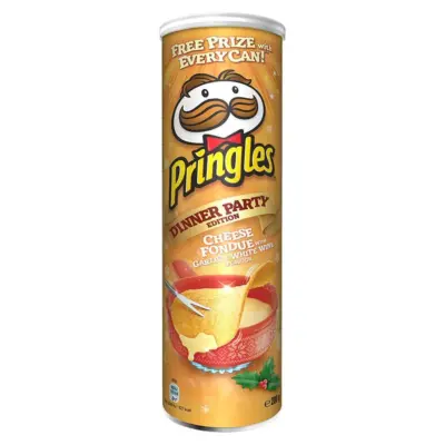 Чіпси Сирне Фондю з Часником і Білим Вином Pringles CHEESE FONDUE WITH GARLICK & WHITE WINE 200 г