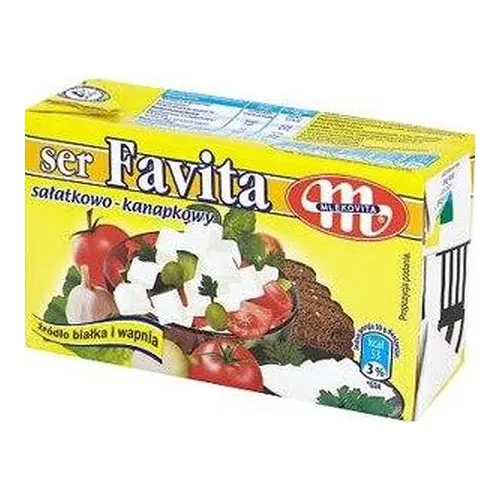 Сир-крем Фета Favita Mlekovita 12% жирн.270г Польща