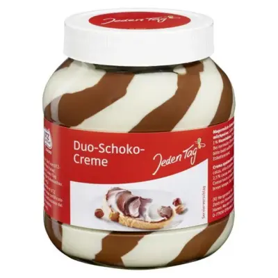 Шоколадний крем (таста) Duo-Schoko Creme Jeden Tag Німеччина 750г