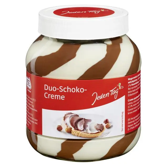 Шоколадний крем (таста) Duo-Schoko Creme Jeden Tag Німеччина 750г