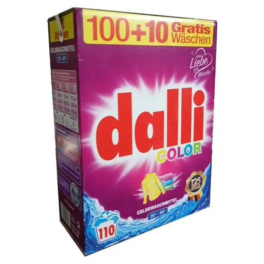 Безфосфатний пральний порошок Dalli Color для кольорової білизни, 7.15 кг (110 прань) Німеччина