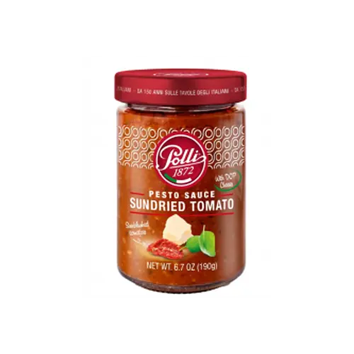 Соус песто Polli Pesto Pomodori secchi e formagio 190 г Італія