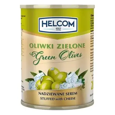 Оливки зелені фаршировані сиром, Helcom 300 г Польща