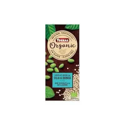 Шоколад чорний без глютену Organic "Соя та кіноа" Soja&Quinoa Torras 100 г Іспанія