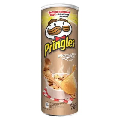 Чіпси з білими грибами у вершковому соусі Pringles Mushroom & Cream 165 г