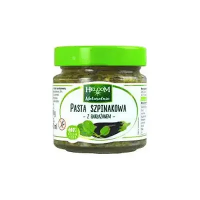 Паста из шпината с баклажанами БЕЗ ГЛЮТЕНА  Helcom Pasta Szpinakowa Z Bakłażanem 190г