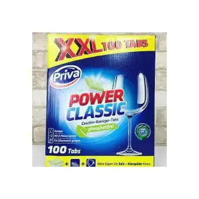 Таблетки для посудомийних машин Priva Power Classic XXL, 100 шт Німеччина
