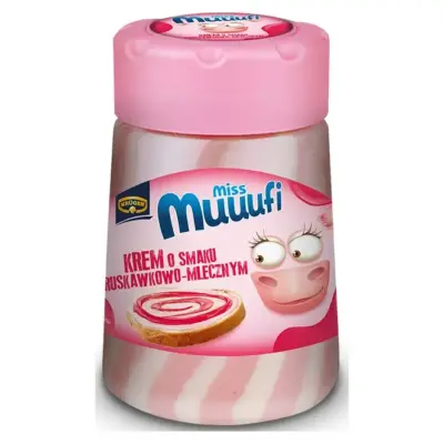 Крем (паста) Muuufi cream Kruger полунично-молочний Німеччина 400 г