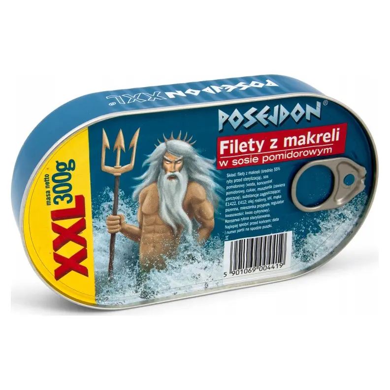 Філе макрелі (скумбрії) в томатному соусі Posejdon XXL 300 г Польща