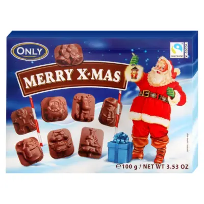 Різдвяний шоколадні фігурки Only "MERRY X-MAS 100 г Австрія
