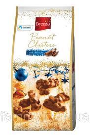 Цукерки Арахіс у молочному шоколаді Favorina Peanut Clusters 250 г
