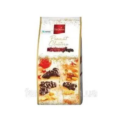 Цукерки Арахіс у чорному шоколаді Favorina Peanut Clusters 250 г