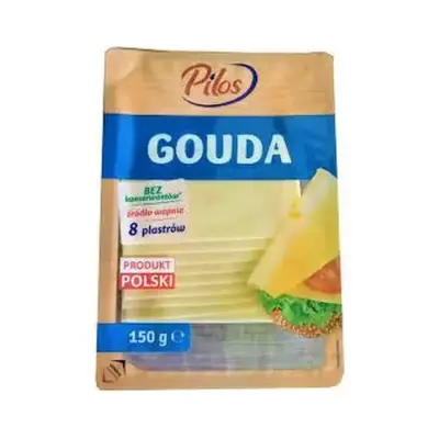 Сир у пластинках без консервантів Pilos Gouda 300 г Польща