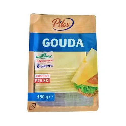 Сир у пластинках без консервантів Pilos Gouda 300 г Польща