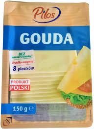 Сир у пластинках без консервантів Pilos Gouda 300 г Польща