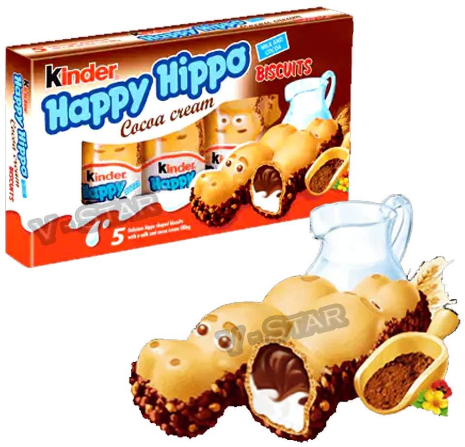 Кіндер з какао-кремом KINDER Happy Hippo Бегемотики 5х20,7 Німеччина
