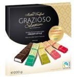 Шоколад Maitre Truffout Grazioso Австрія 200 г (4 смаки в одному пакованні... полуниця, малина, лимон, капуч