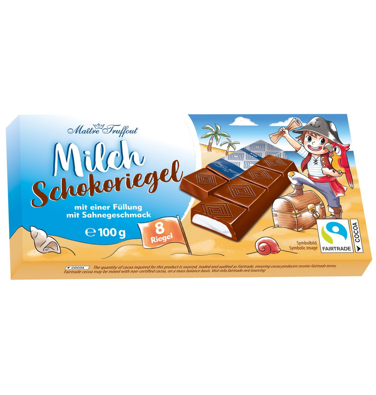 Шоколад молочний Maitre Truffout "Молочний крем" 100 г Австрія